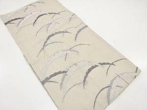 未使用品　絽　雪芝模様織り出し　名古屋帯